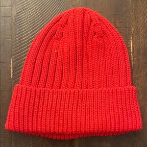 J. Crew Factory Red Knit Beanie
